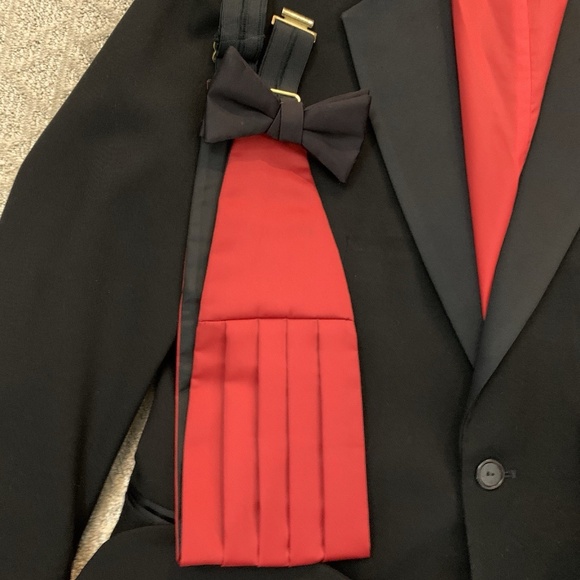 Raffinati Tuxedo Tailcoat with Pants Men's Black Made in USA Size 39L 30W VTG 80 - Picture 3 of 16